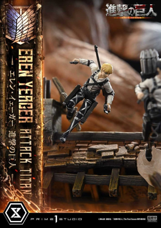 Attack on Titan (TV animation) Ultimate Diorama Masterline Statue Eren Yeager Attack Titan 81 cm 14