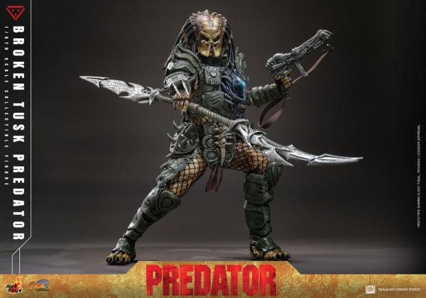 Alien vs. Predator Comic Masterpiece Action Figure 1/6 Broken Tusk Predator 35 cm 8