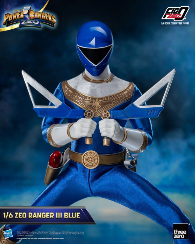 Power Rangers Zeo FigZero Action Figure 1/6 Ranger III Blue 30 cm 5
