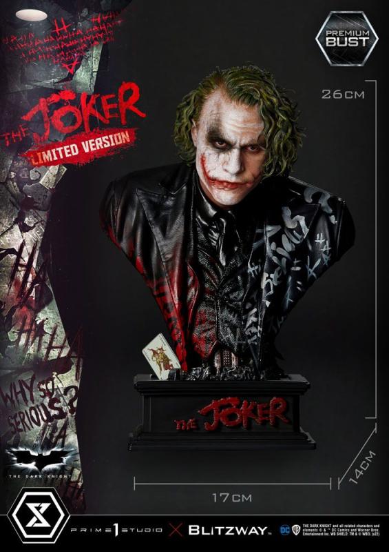 The Dark Knight: The Joker Limited Version 26 cm Premium Bust - Prime 1 Studio