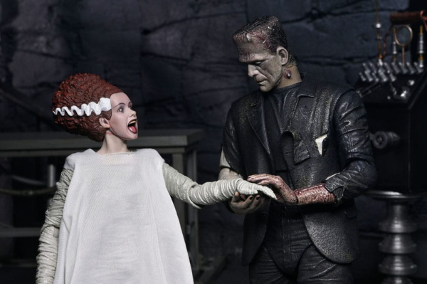 Universal Monsters Action Figures 2-Pack Bride of Frankenstein 90th Anniversary The Monster & His Ma 12