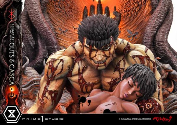 Berserk Ultimate Legacy Art Kentaro Miura Statue 1/4 Guts & Casca 72 cm