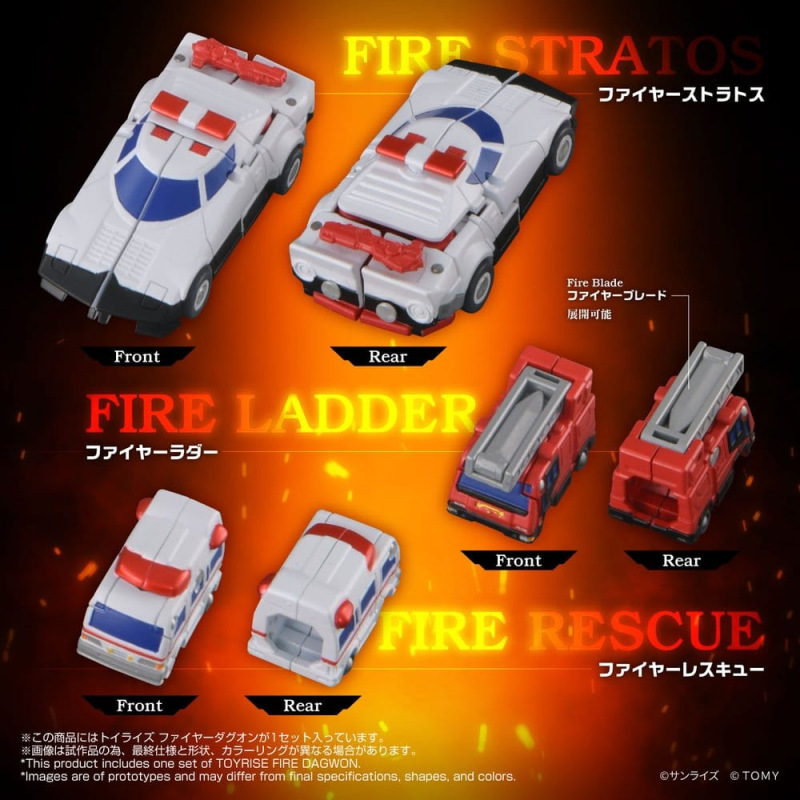Brave Command Dagwon Toyrise Action Figure Fire Dagwon 18 cm 3