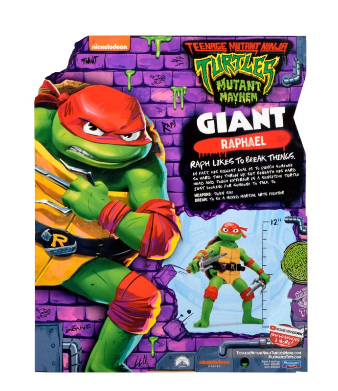 Teenage Mutant Ninja Turtles: Mutant Mayhem Action Figure Giant Raphael 30 cm 2