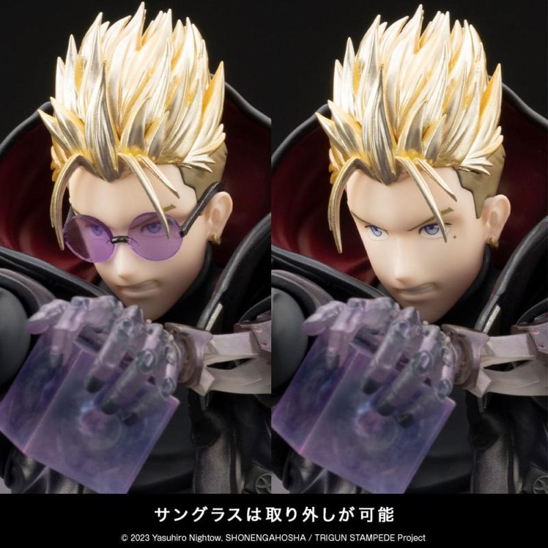 Trigun Stampede ARTFXJ Statue 1/8 Vash the Stampede The Gunman in Black Ver. 22 cm 9