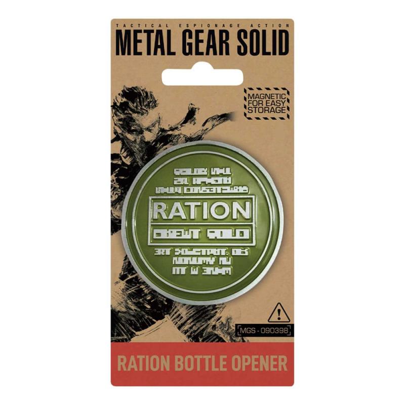 Metal Gear Solid Bottle Opener Solid Ration 8 cm