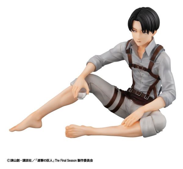 Attack on Titan G.E.M. Series PVC Figure Squad Captain Levi Palm Size 9 cm 3