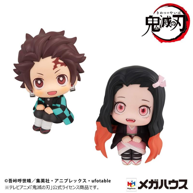 Demon Slayer: Kimetsu no Yaiba Look Up PVC Statue Tanjiro Kamado Sharp face Ver. & Nezuko Kamado Con