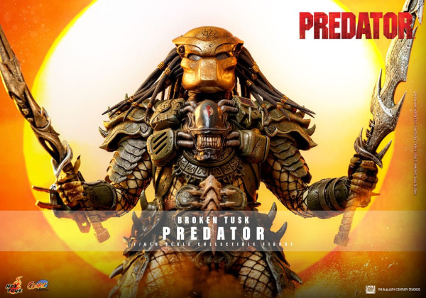 Alien vs. Predator Comic Masterpiece Action Figure 1/6 Broken Tusk Predator 35 cm 1