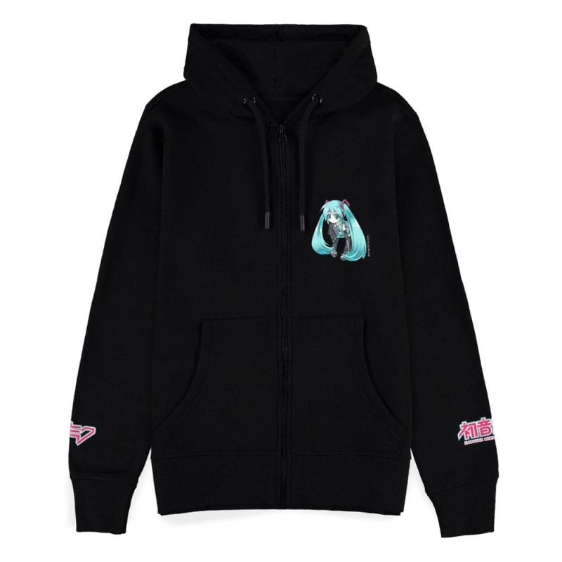 Hatsune Miku Zipper Hoodie Black Size XXL