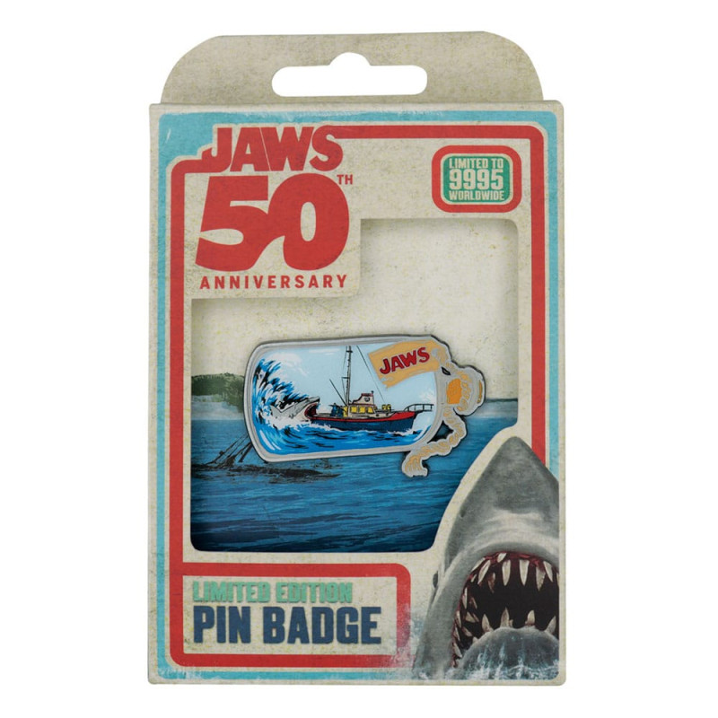 Jaws Pin Badge 50th Anniversary Ship in Bottle 2