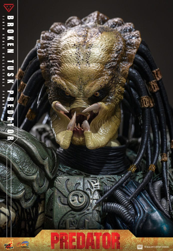Alien vs. Predator Comic Masterpiece Action Figure 1/6 Broken Tusk Predator 35 cm 4