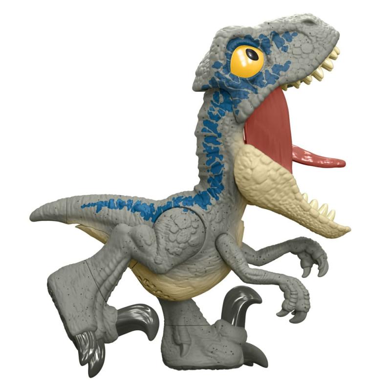 Jurassic World Action Figure Mega Roar Velociraptor Blue