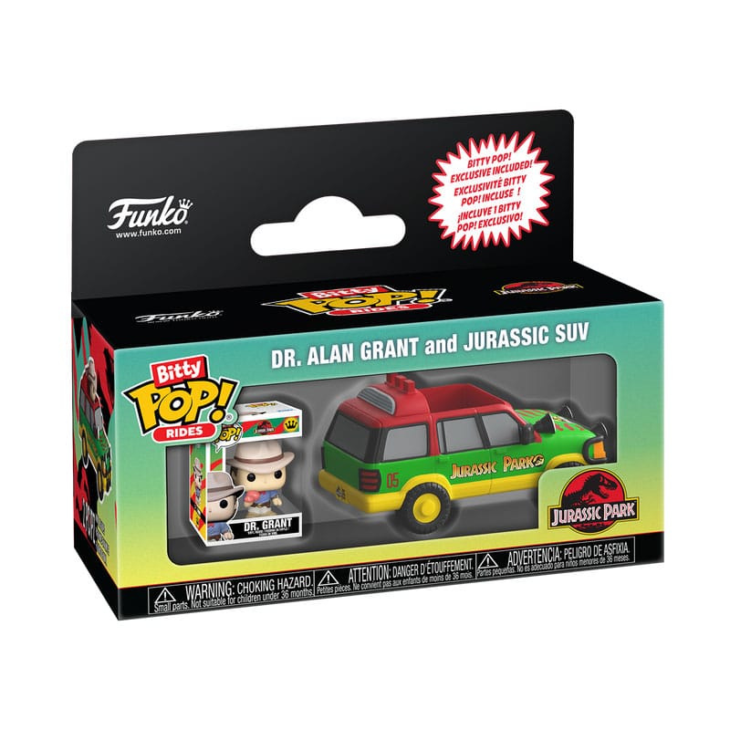 Jurassic Park Bitty POP! Ride Vinyl Figure Jurassic SUV w/Dr. G 2,5 cm 1
