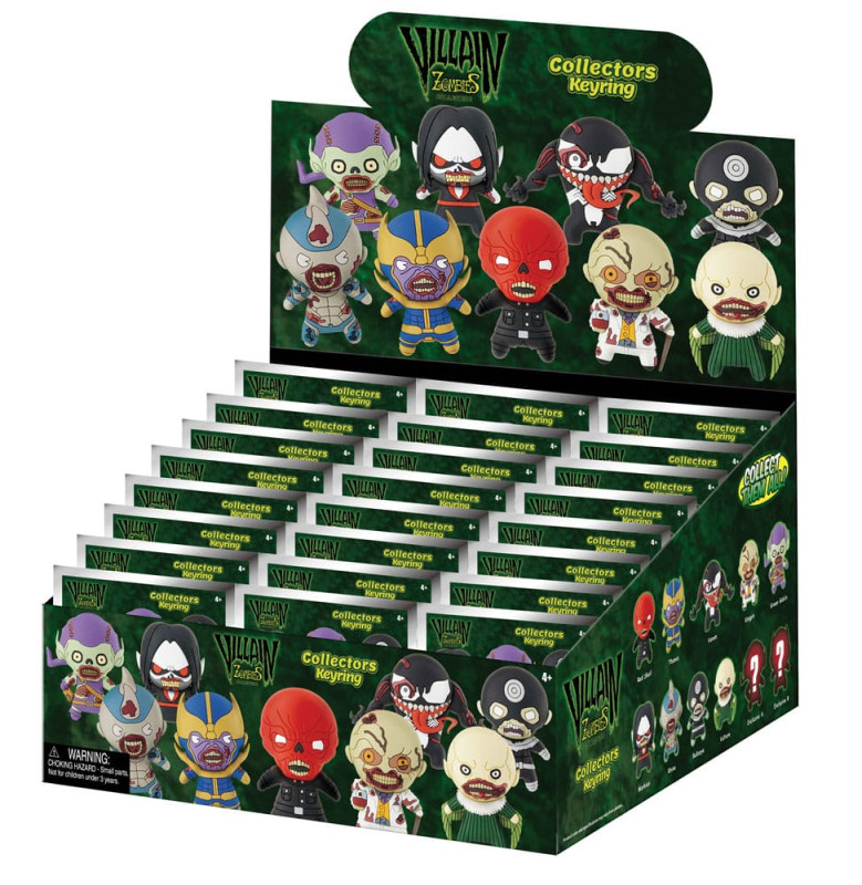 Marvel 3D PVC Bag Clips Series 1 Zombies Display (24) 2