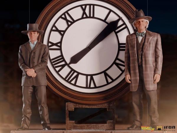 Back to the Future III: Marty and Doc at the Clock 1/10 Deluxe Statue - Iron Studios