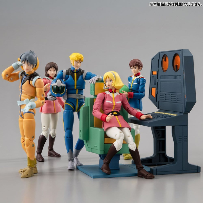 Mobile Suit Gundam G.M.G. Collection EX Diorama White Base Bridge Radio Operator Desk Set 10 cm (wit 9