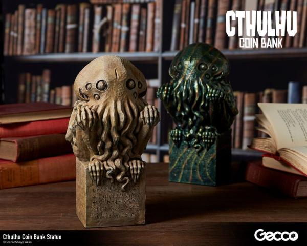 H.P. Lovecraft Cthulhu Mythos Coin Bank Statue Cthulhu (Original Color) 24 cm