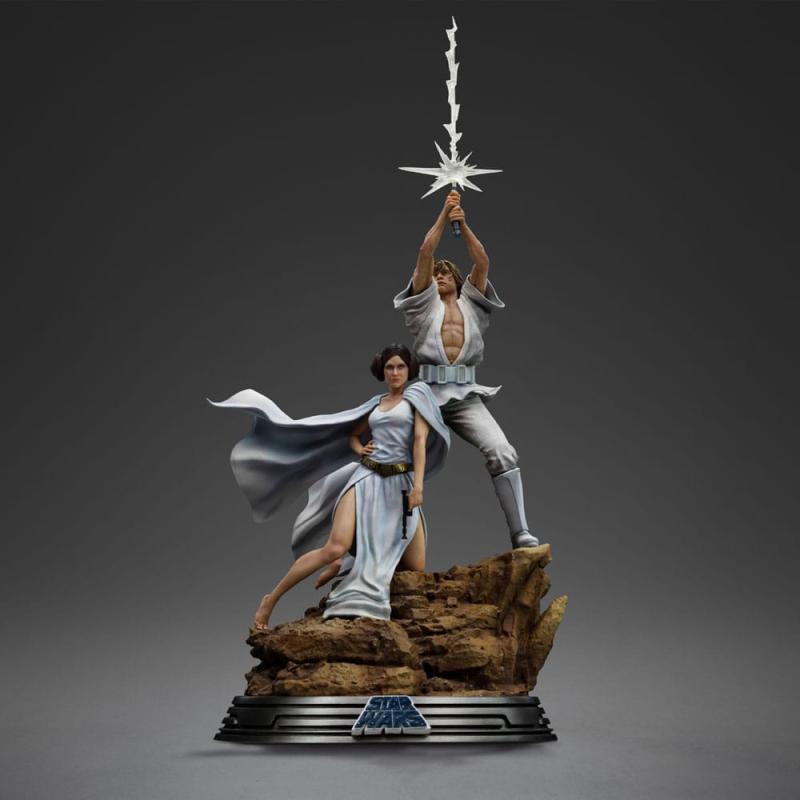 Star Wars Deluxe Art Scale Statue 1/10 Luke and Leia 41 cm