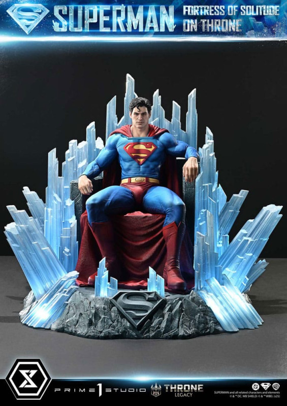 DC Comics Throne Legacy Collection Statue Statue 1/4 Superman Fortress of Solitude on Throne (Design