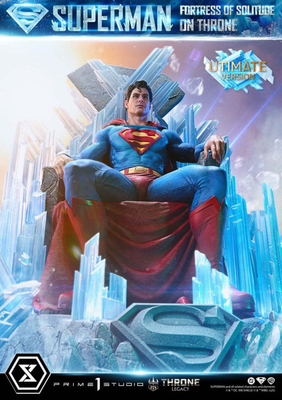 DC Comics Throne Legacy Collection Statue Statue 1/4 Superman Fortress of Solitude on Throne (Design 9