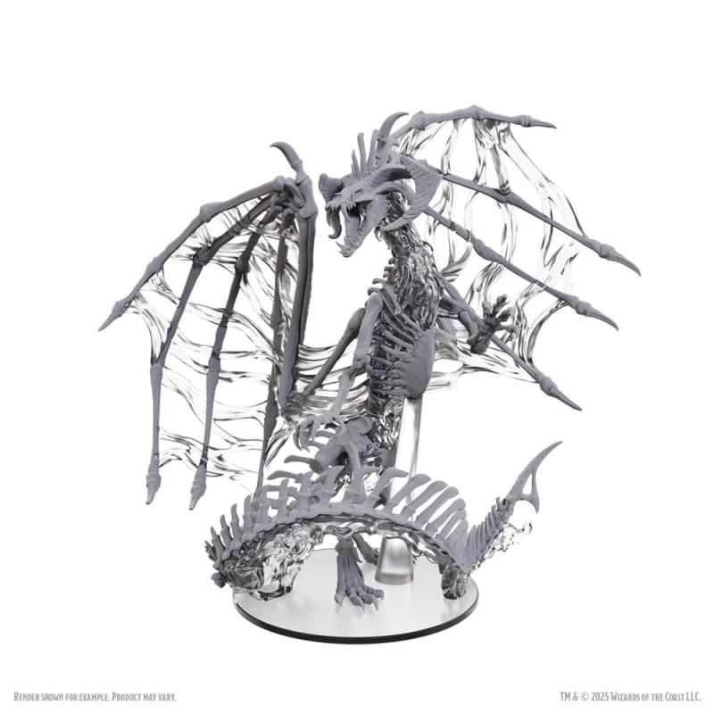 D&D Nolzur's Marvelous Miniatures Unpainted Miniatures Black Dracolich 30 cm 4