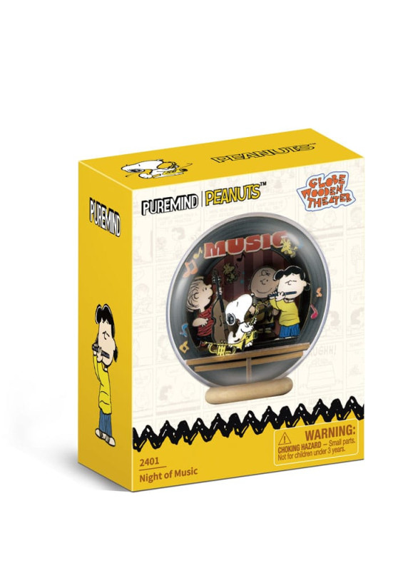 Peanuts Puremind Model Kit Globe Wooden Theater Globe Night of Music 2