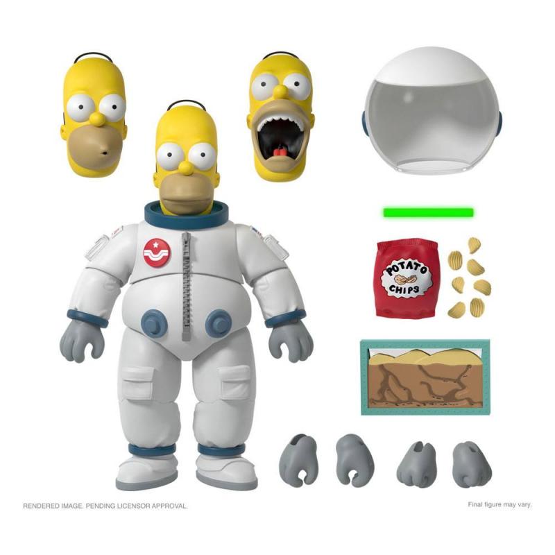 The Simpsons: Deep Space Homer 18 cm Ultimates Action Figure - Super7