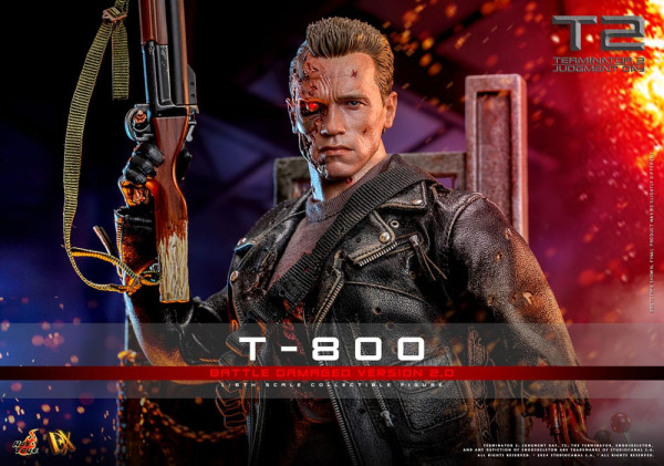 Terminator 2 Movie Masterpiece Action Figure 1/6 T-800 Battle Damaged Version 2.0 32 cm 5