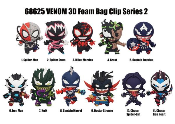 Venom 3D PVC Bag Clips Series 2 Display (24) 1