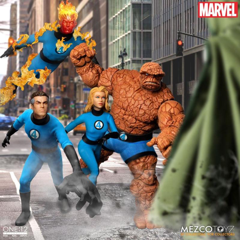 Marvel Action Figures 1/12 Fantastic Four Deluxe Steel Box Set 16 cm 5