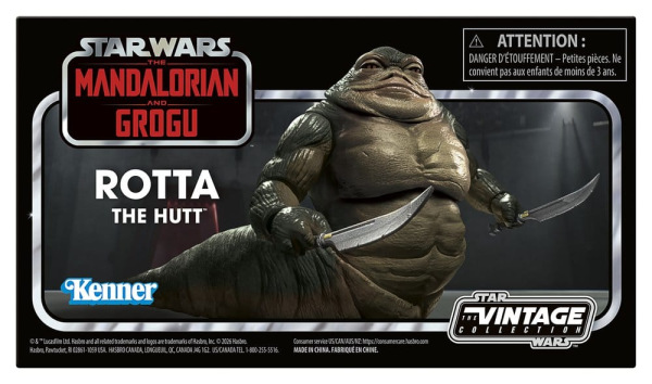 Star Wars: The Mandalorian and Grogu Vintage Collection Action Figure Rotta the Hutt 10 cm 10