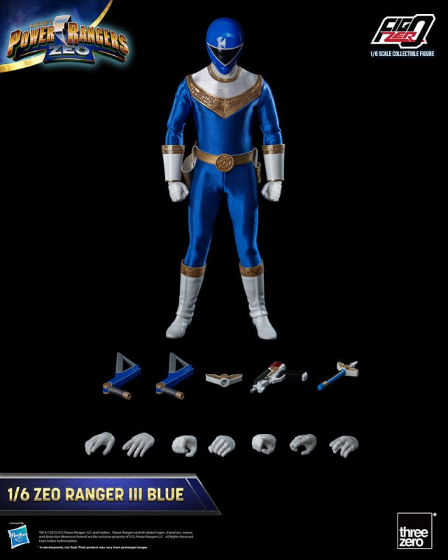 Power Rangers Zeo FigZero Action Figure 1/6 Ranger III Blue 30 cm 1