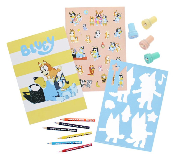 Bluey 14-Piece Creative Colouring Set 1