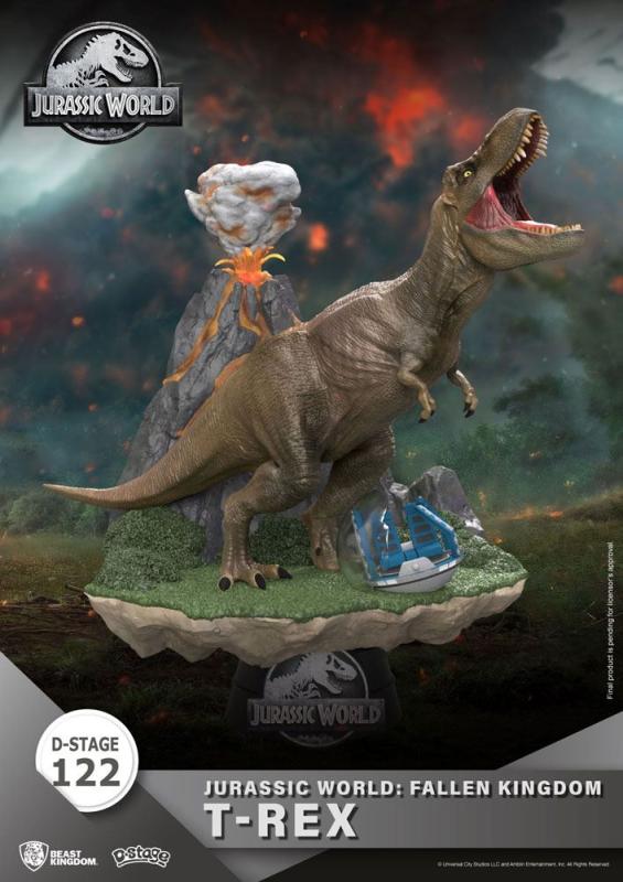 Jurassic World Fallen Kingdom: T-Rex 13 cm D-Stage PVC Diorama - Beast Kingdom Toys