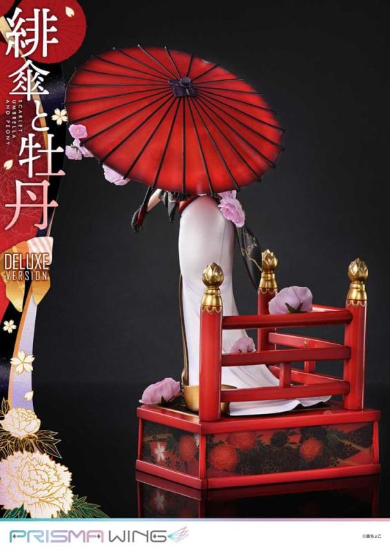 Original Illustration by Fuzichoco Prisma Wing PVC Statue 1/7 Scarlet Umbrella And Peony Deluxe Vers