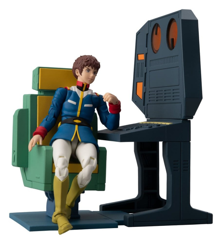 Mobile Suit Gundam G.M.G. Collection EX Diorama White Base Bridge Radio Operator Desk Set 10 cm (wit 6