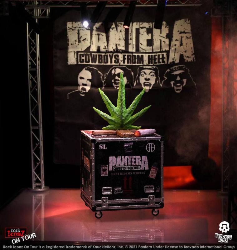 Pantera Rock Ikonz Cowboys From Hell On Tour Road Case Statue + Stage Backdrop