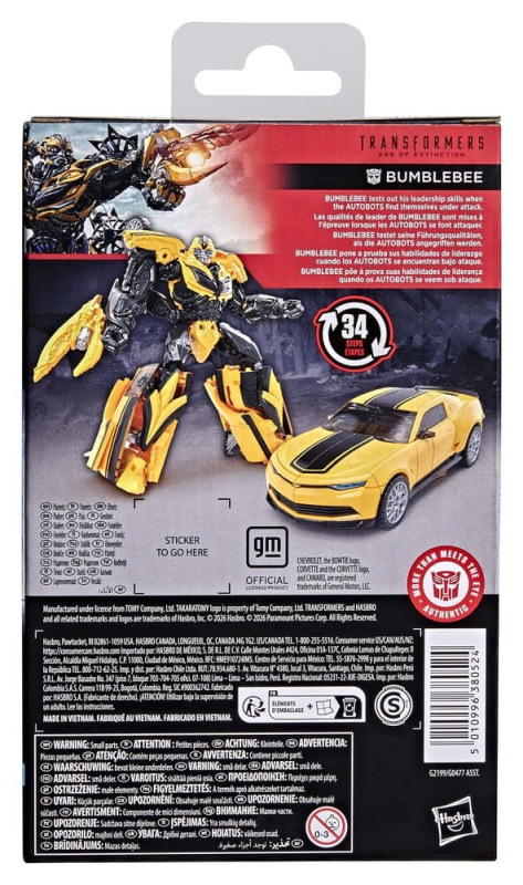 Transformers: Age of Extinction Studio Series Deluxe Class Action Figure Bumblebee 13 cm 1