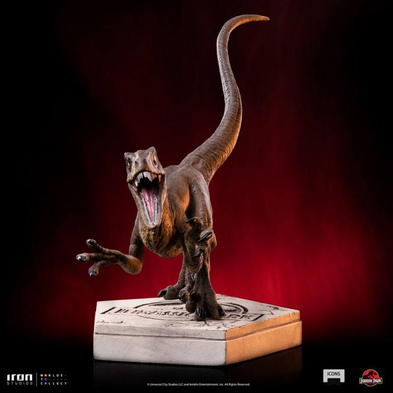 Jurassic World: Velociraptor A 9 cm Icons Statue - Iron Studios