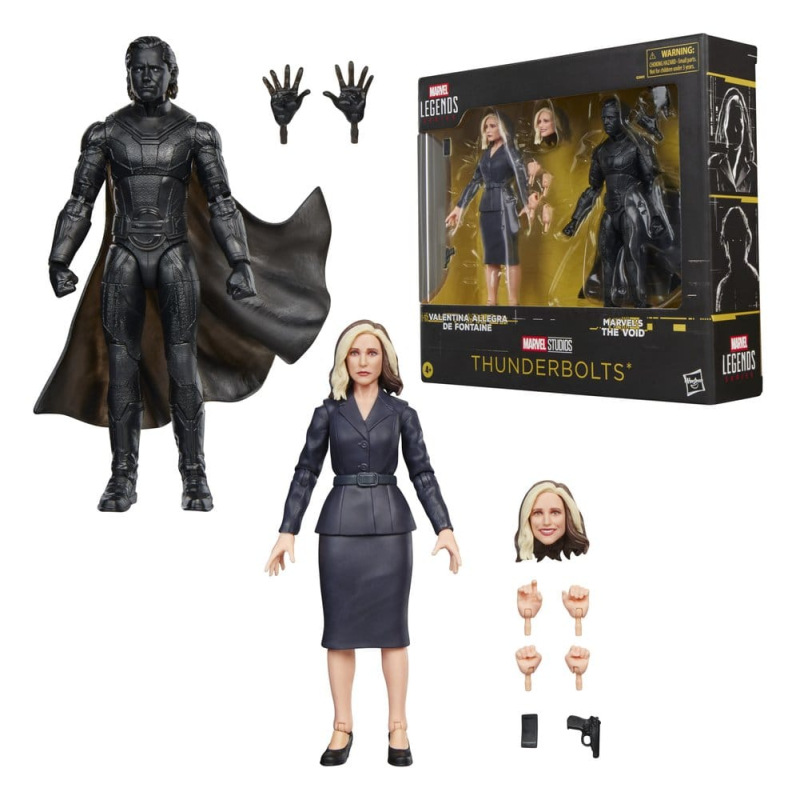 Thunderbolts Marvel Legends Action Figure 2-Pack Valentina Allegra de Fontaine & Marvel's The Void 1 2