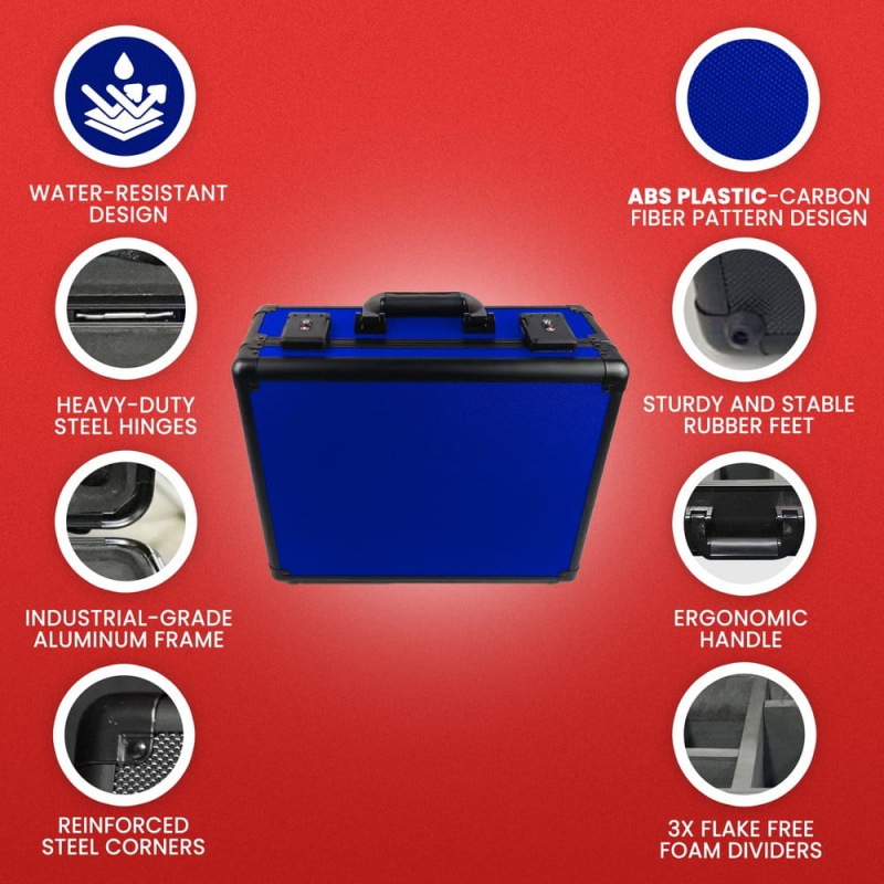 Evoretro Trading Card Storage Box for 120 Cards XL Blue 3