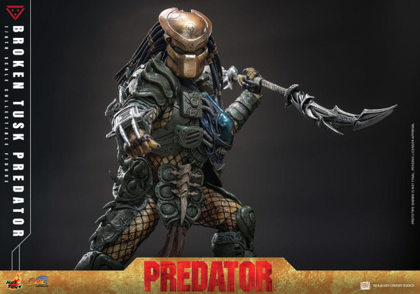 Alien vs. Predator Comic Masterpiece Action Figure 1/6 Broken Tusk Predator 35 cm 12