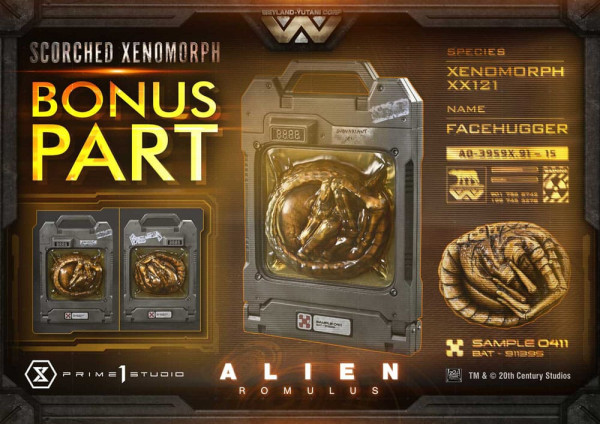 Alien: Romulus Museum Masterline XL Statue 1/3 Scorched Xenomorph Deluxe Bonus Version 98 cm 1