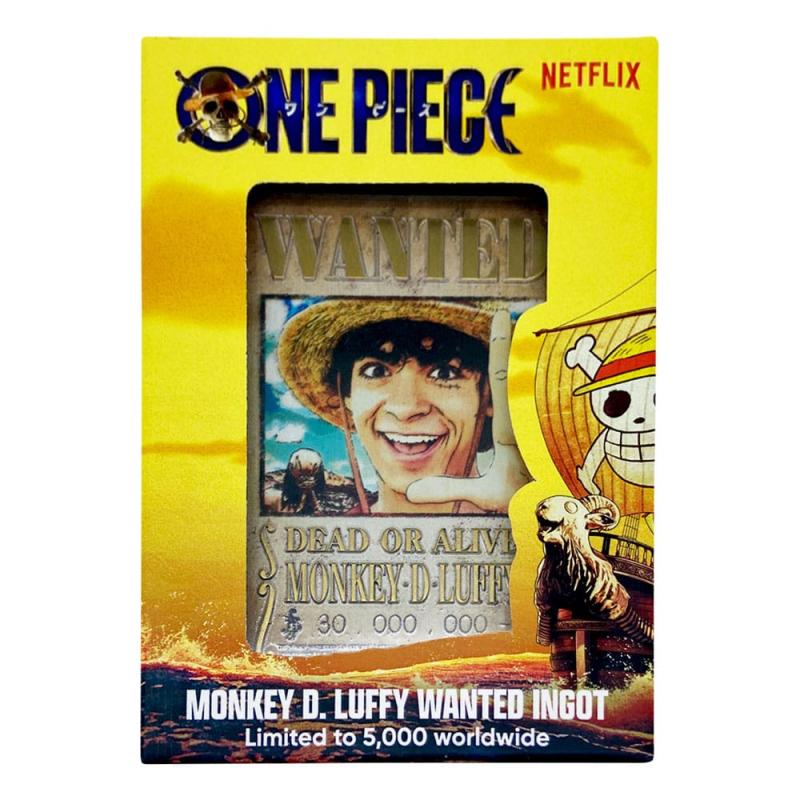 One Piece Ingot Luffy Wanted Poster Limited Edition