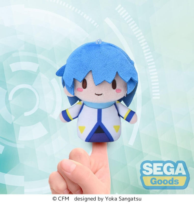 Vocaloid Fuwa Petit Plush Kaito Finger Mascot 10 cm 4