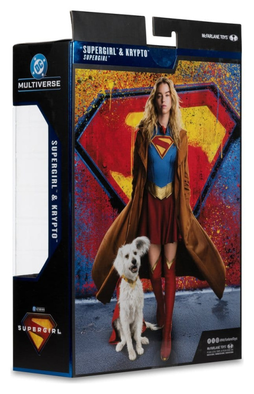 Supergirl (2026) DC Theatrical Deluxe Edition Action Figure Supergirl & Krypto (Gold Label) 17 cm 7
