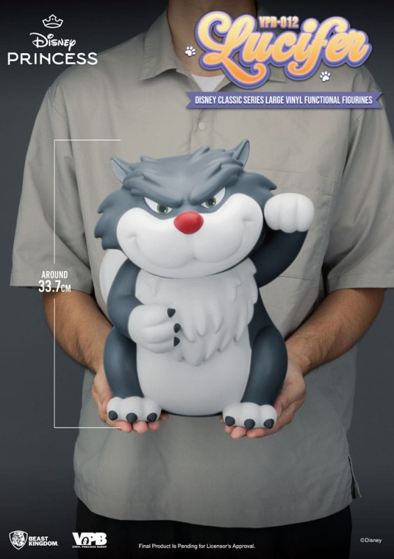 Cinderella Piggy Vinyl Bank Lucifer 33 cm 6