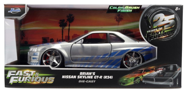 Fast & Furious Diecast Vehicle 1:24 Anniversary Nissan Skyline 19 cm 11