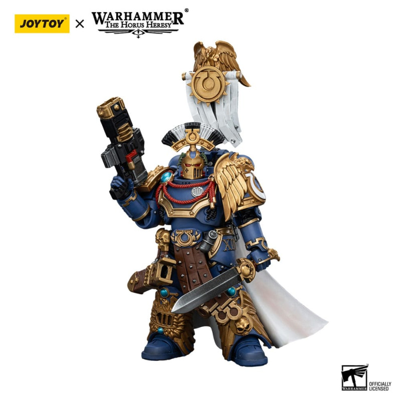 Warhammer The Horus Heresy Action Figure 1/18 Ultramarines Legion Praetor with Power Sword and Volki 12